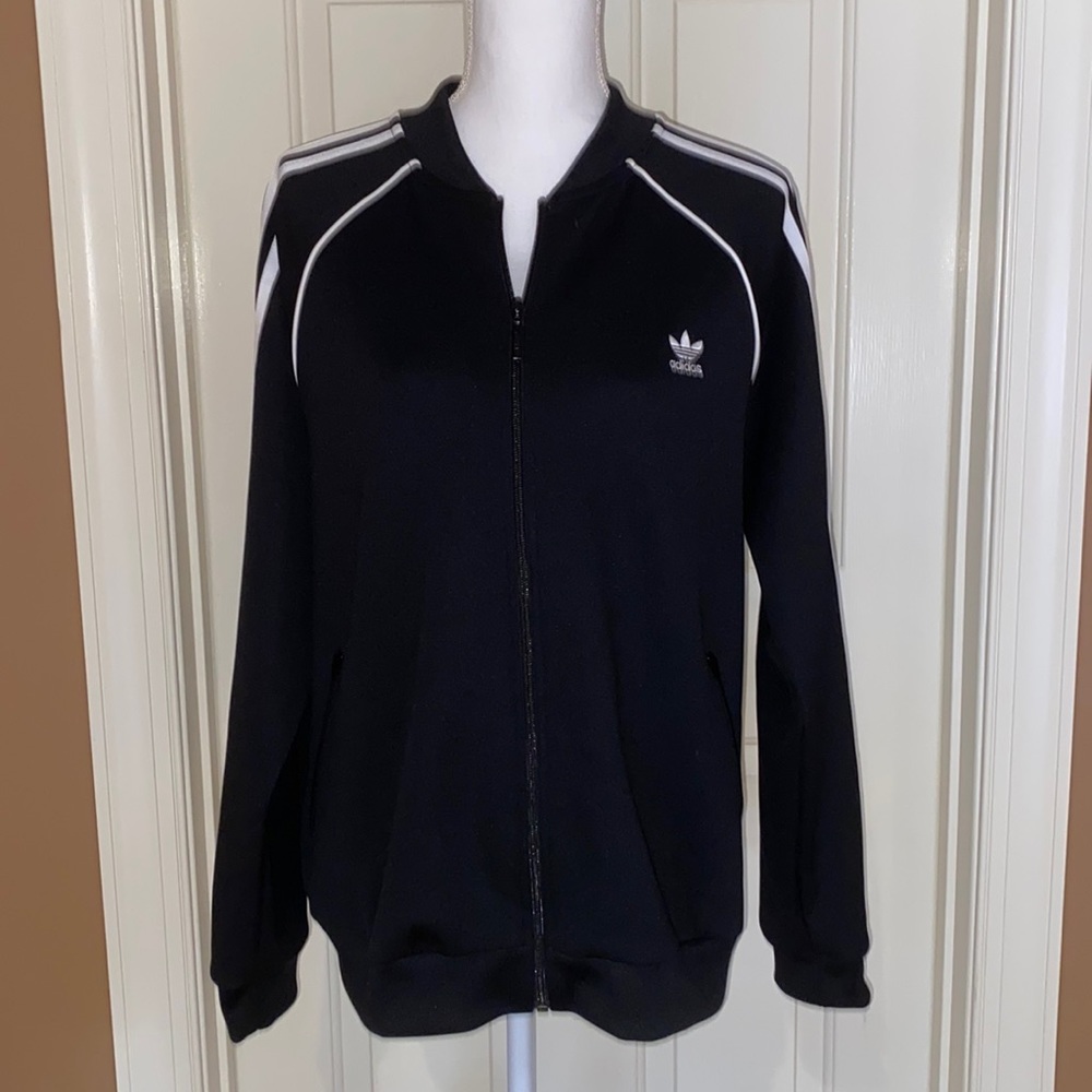 NWT Adidas classic track black jacket